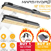 Mars Hydro SP 150 250 Full Spectrum LED Grow Lights Strip Grow Tent Hydroponics Veg and Flower