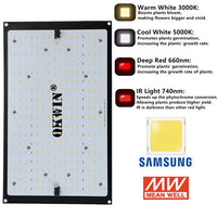 Pre-sell 120W 240W Led Grow Light Quantum Board Samsung LM301B built with 3000K 5000K 660nm 760nm full spectrum DIY MW driver